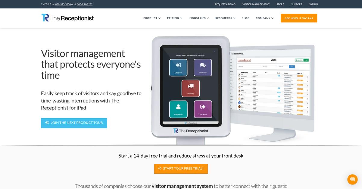 The Receptionist Homepage