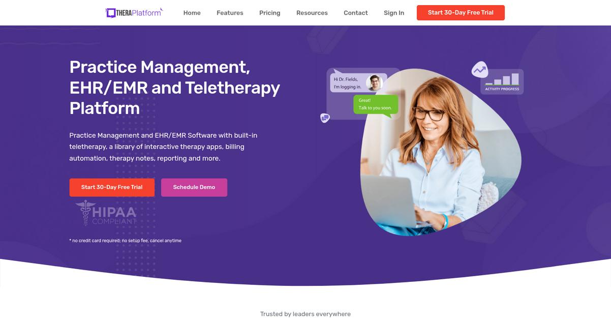 Thera Platform Homepage