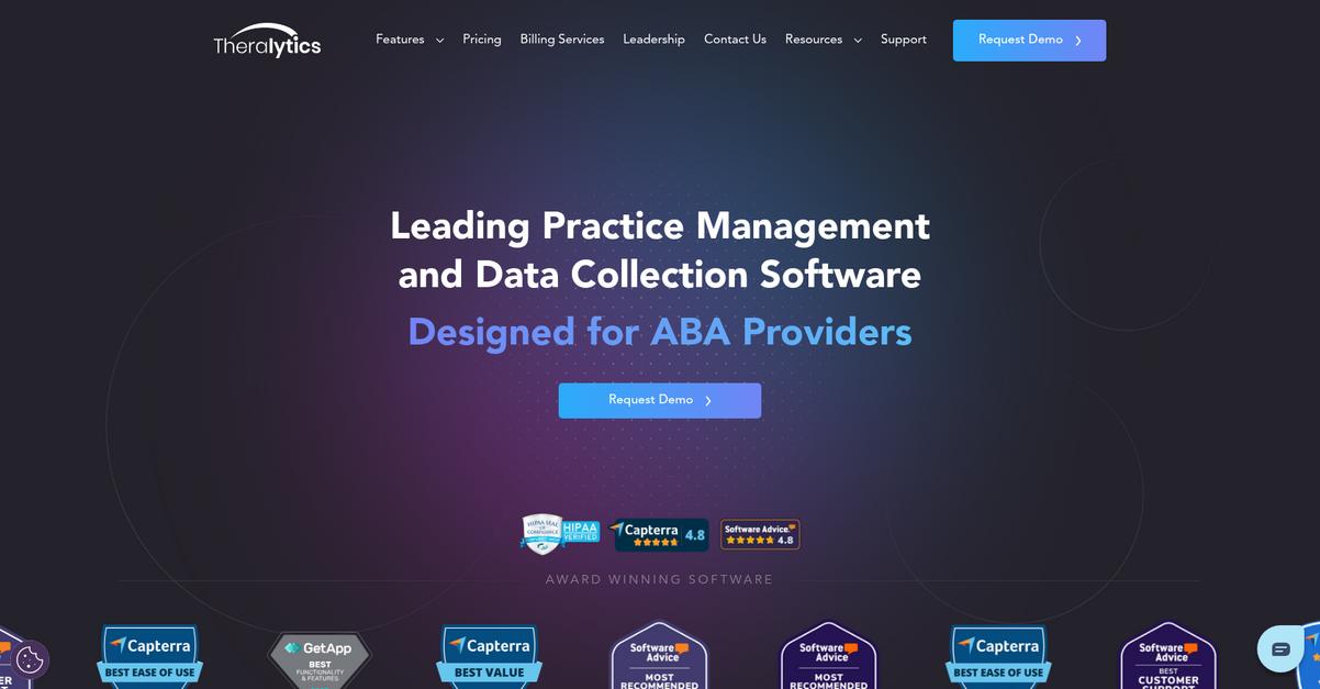 Theralytics Homepage