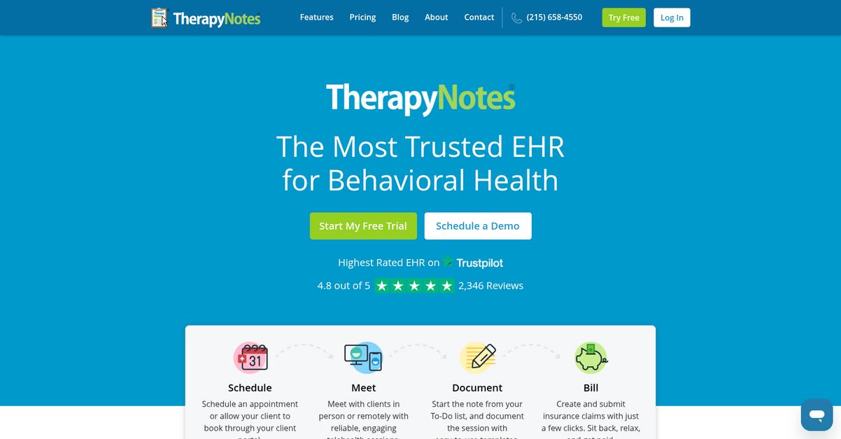 Therapy Notes Homepage