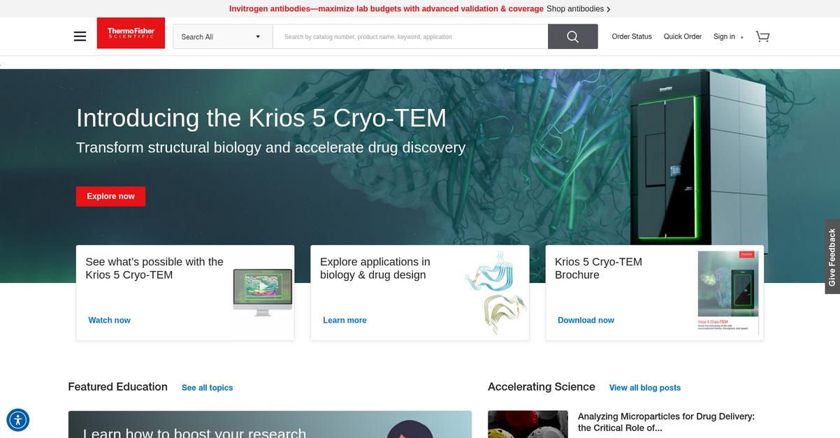 Thermo Fisher Scientific Homepage