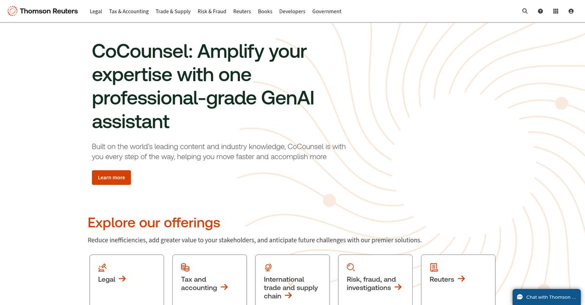 Thomson Reuters Homepage