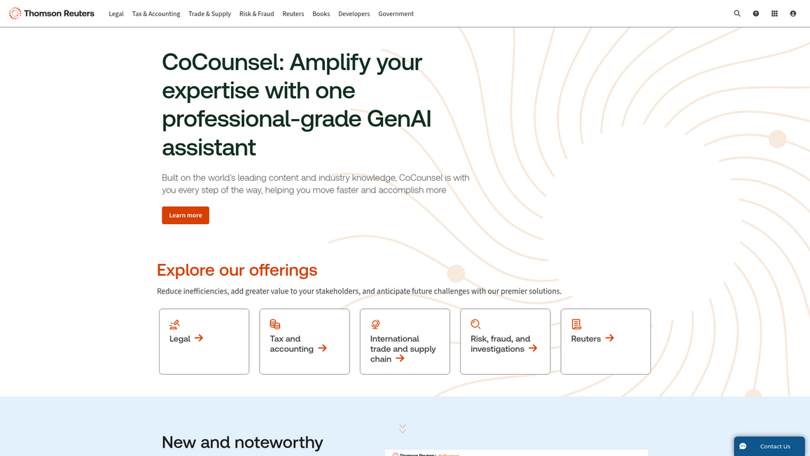 Thomson Reuters Homepage