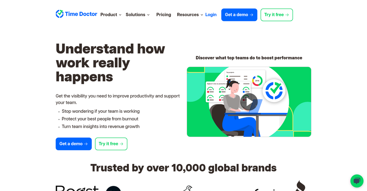 Time Doctor Homepage
