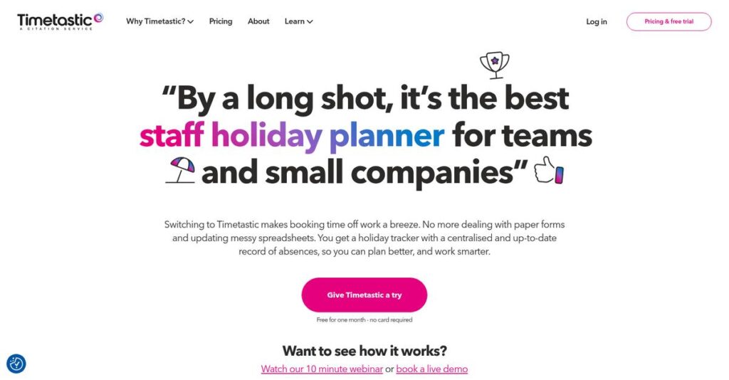 Timetastic Homepage