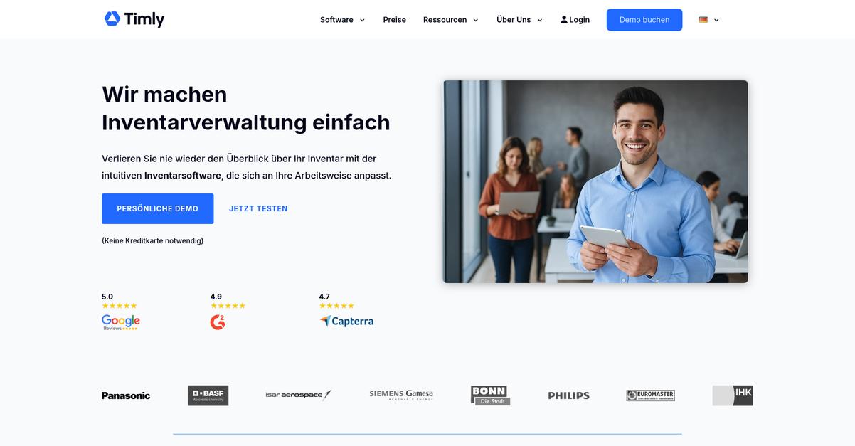 Timly Homepage