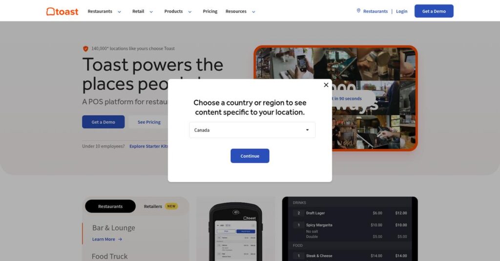 Toast Homepage