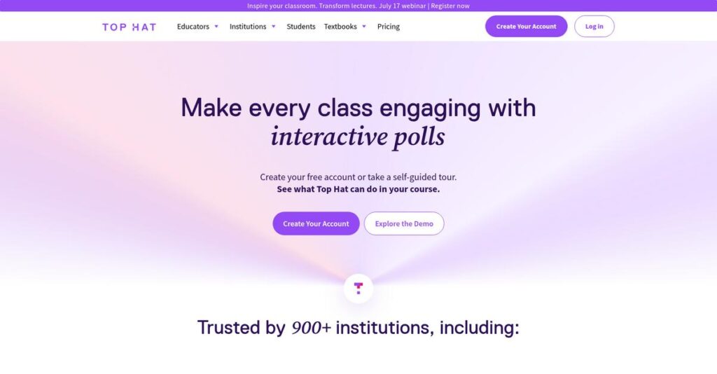 Top Hat Homepage
