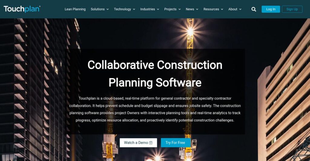 Touchplan Homepage