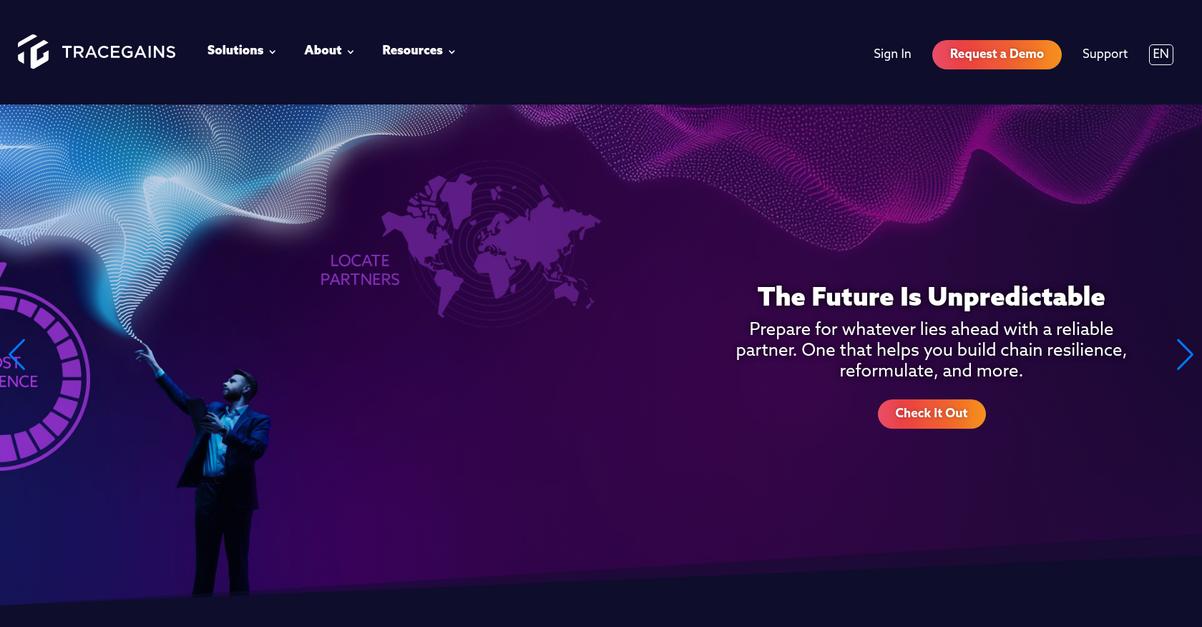 Trace Gains Homepage