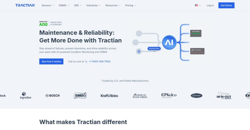 Tractian Homepage