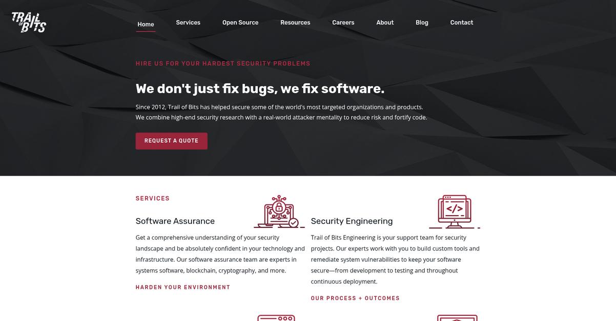 Trail Of Bits Homepage