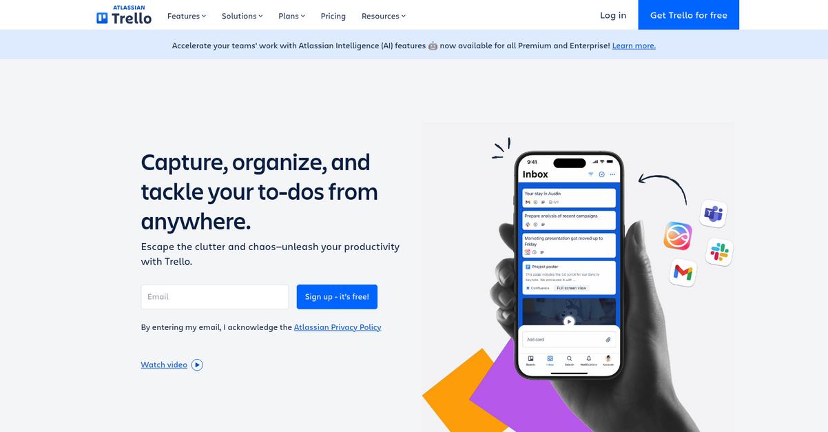 Trello Homepage