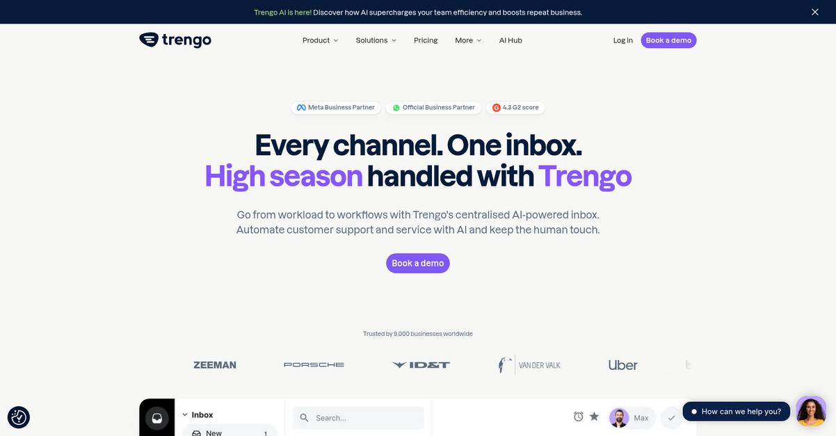 Trengo Homepage