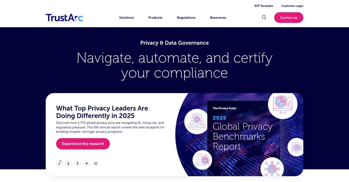 Trust Arc Homepage