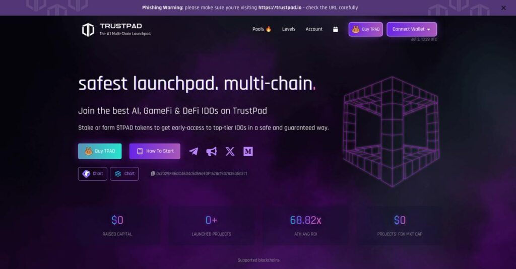 TrustPad Homepage