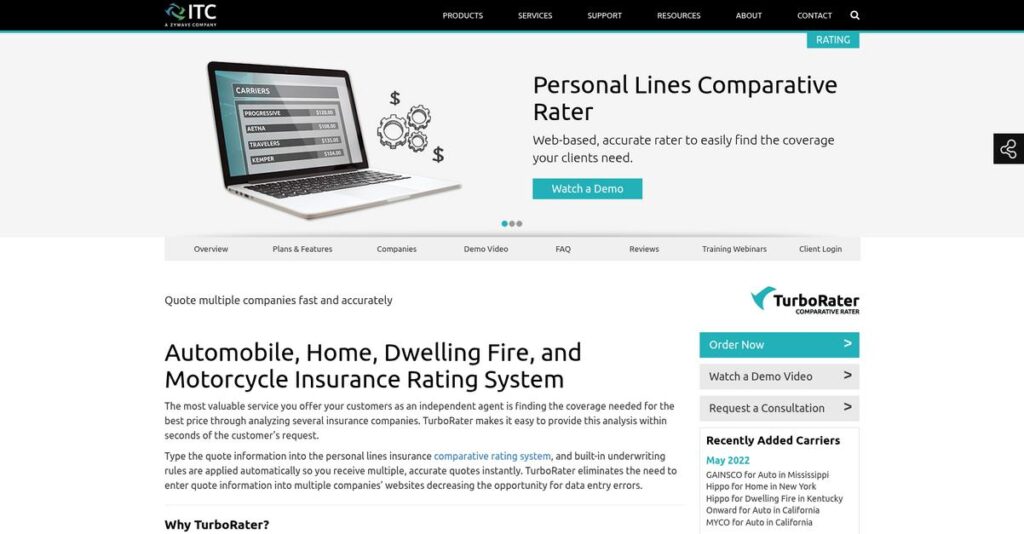 TurboRater Homepage