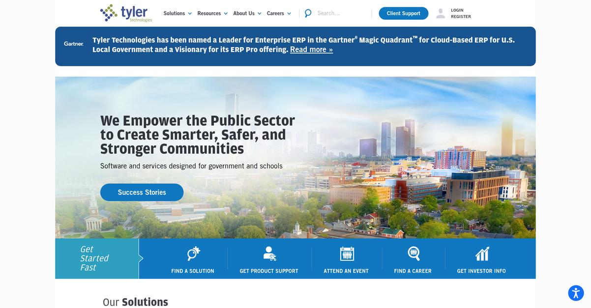 Tyler Technologies Homepage 1