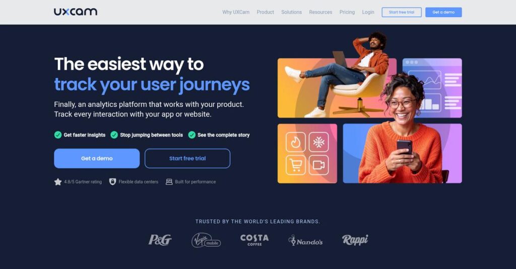 UXCam Homepage