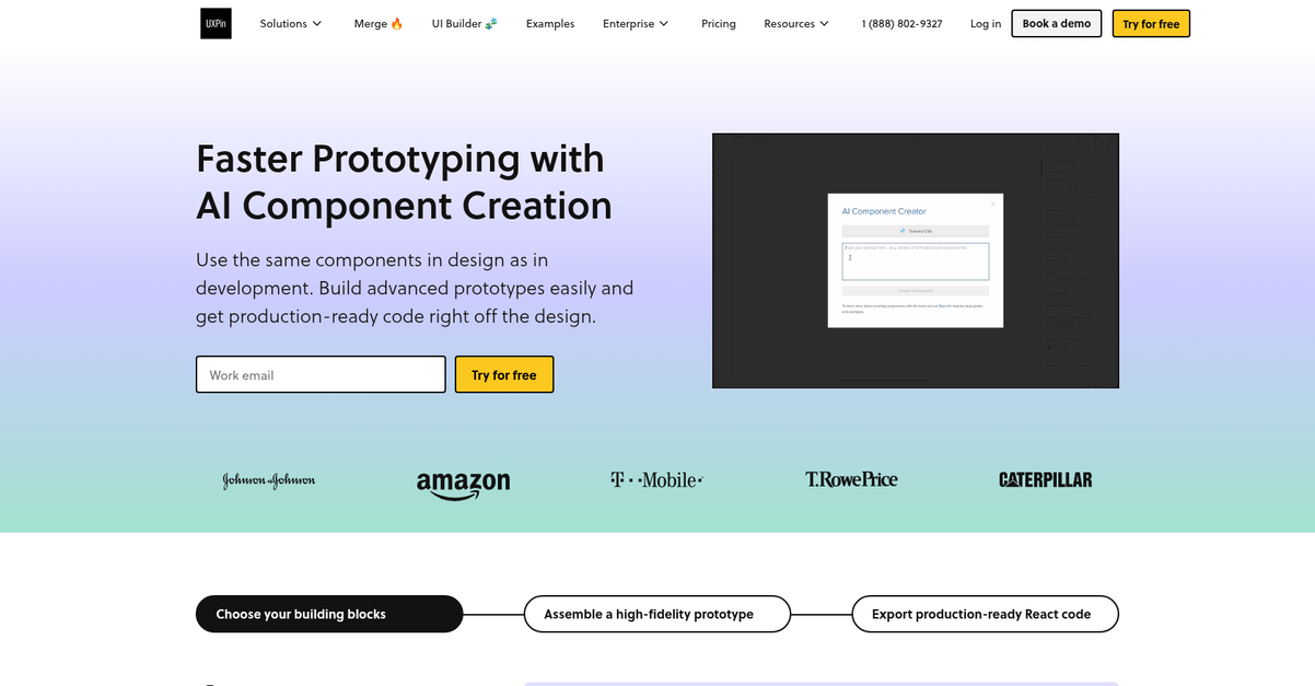 Uxpin Homepage