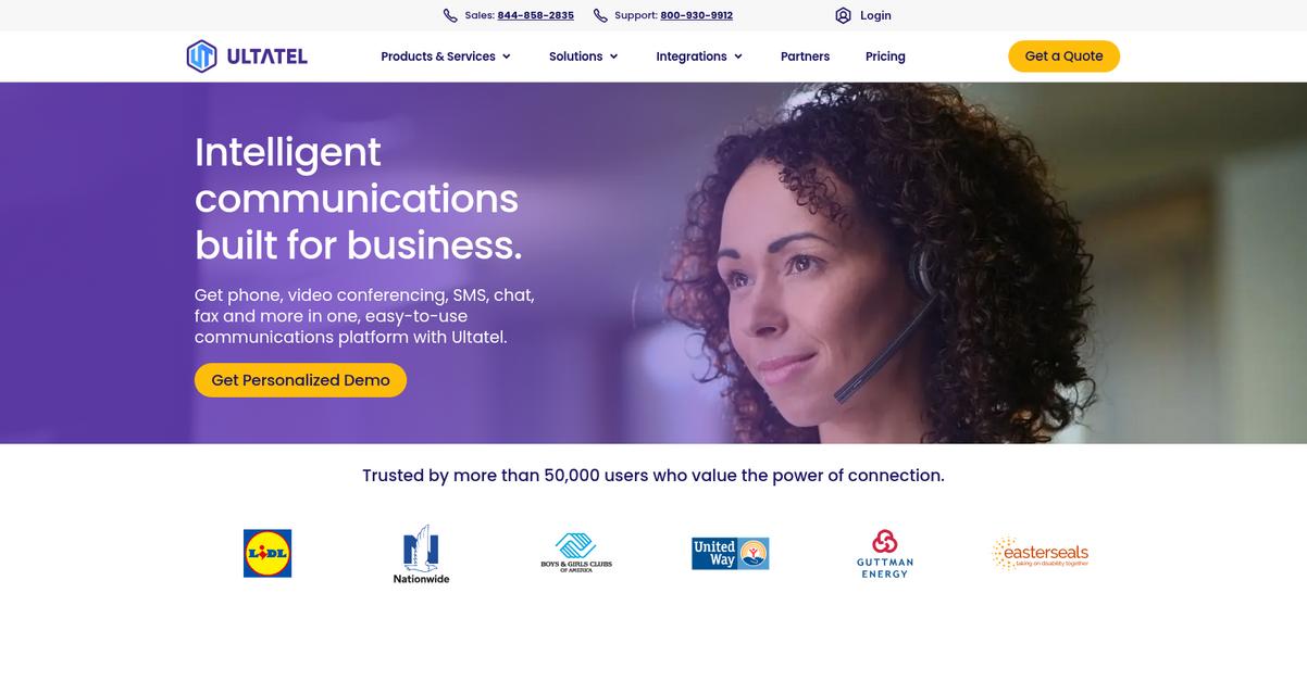 Ultatel Homepage