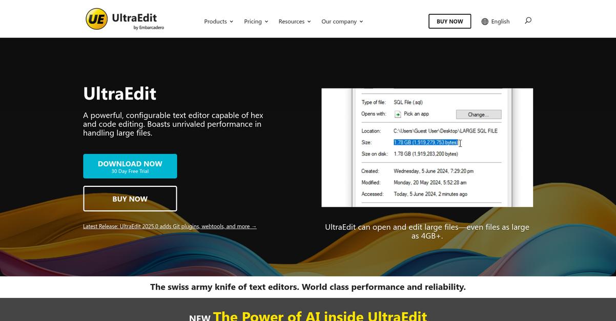 Ultra Edit Homepage