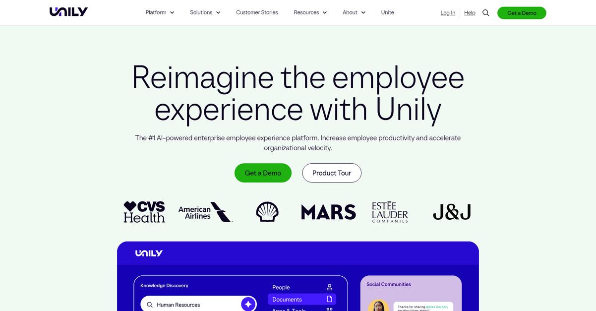 Unily Homepage