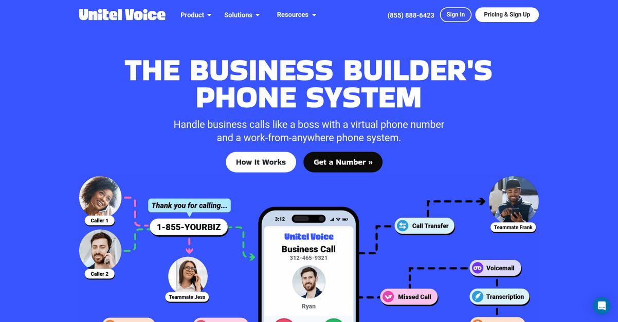 Unitel Voice Homepage