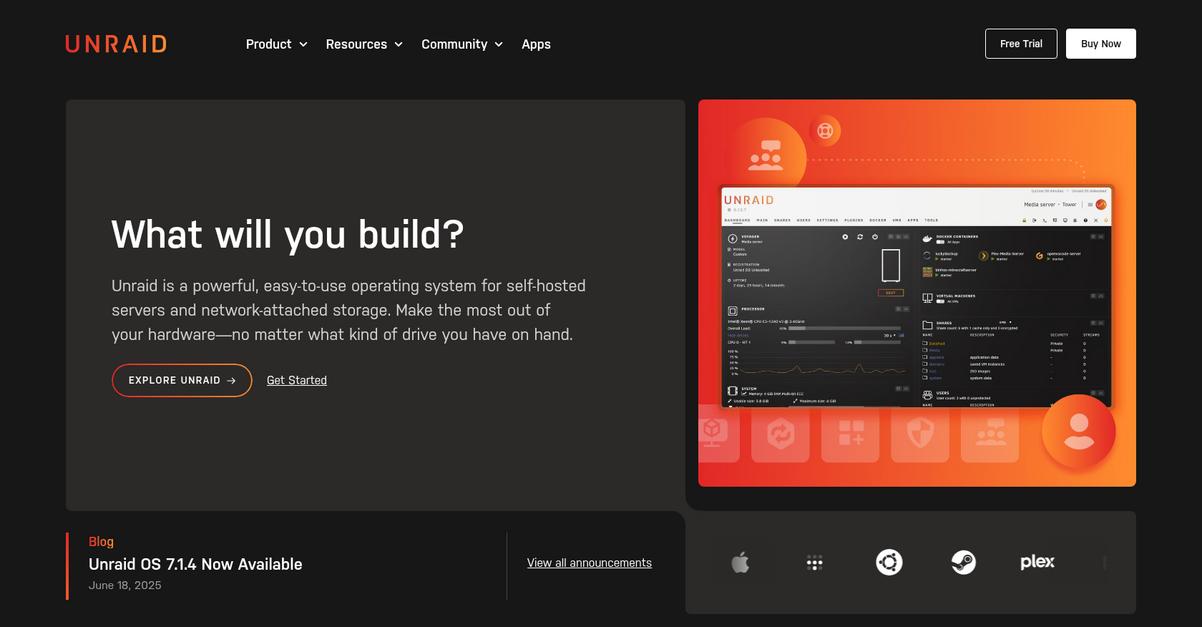 Unraid Homepage