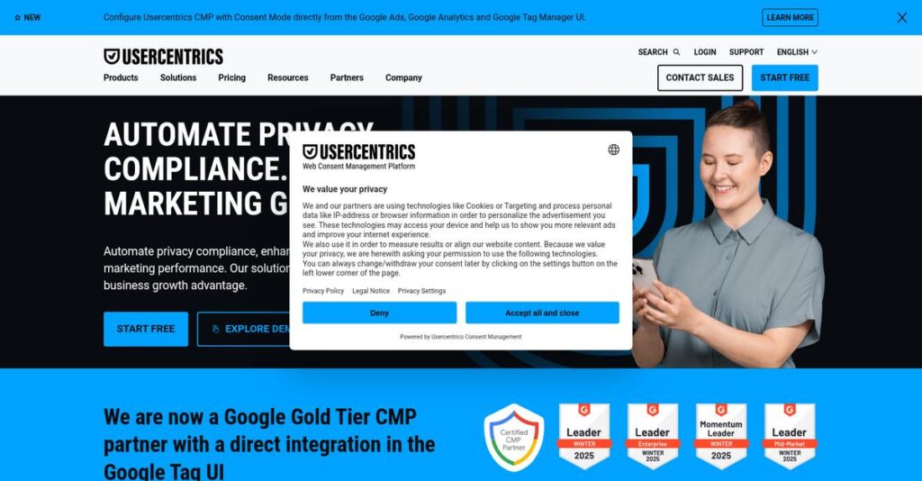 Usercentrics Homepage