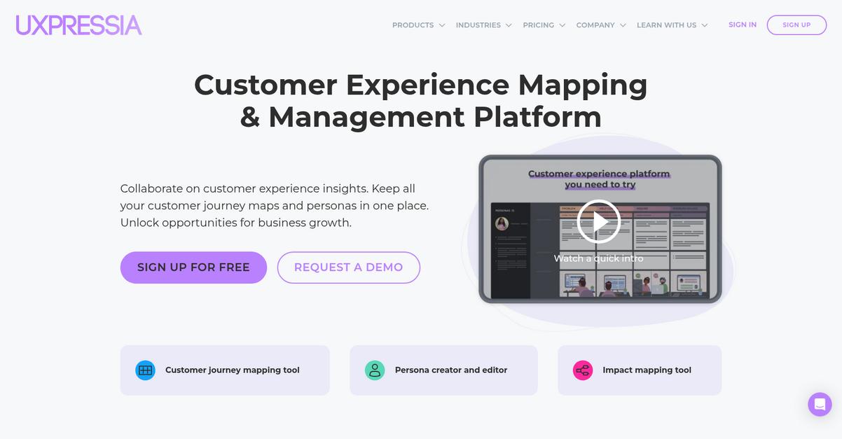 Uxpressia Homepage