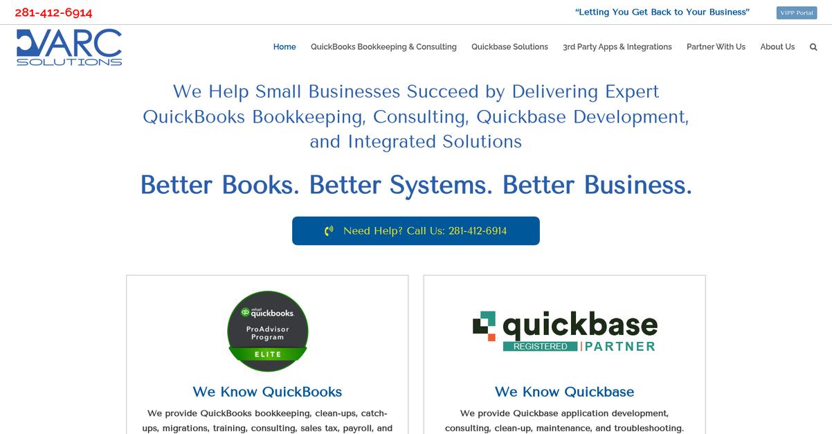 Varc Solutions Homepage