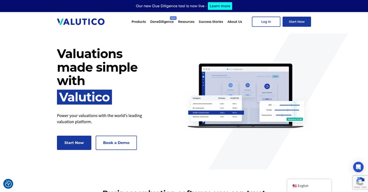 Valutico Homepage