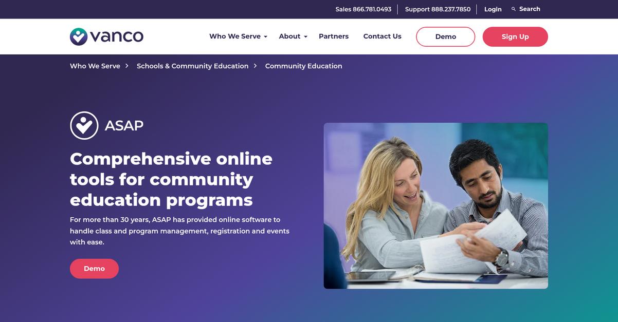 Vanco Homepage