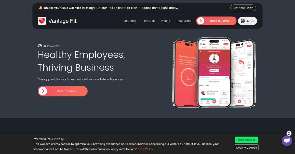 Vantage Fit Homepage