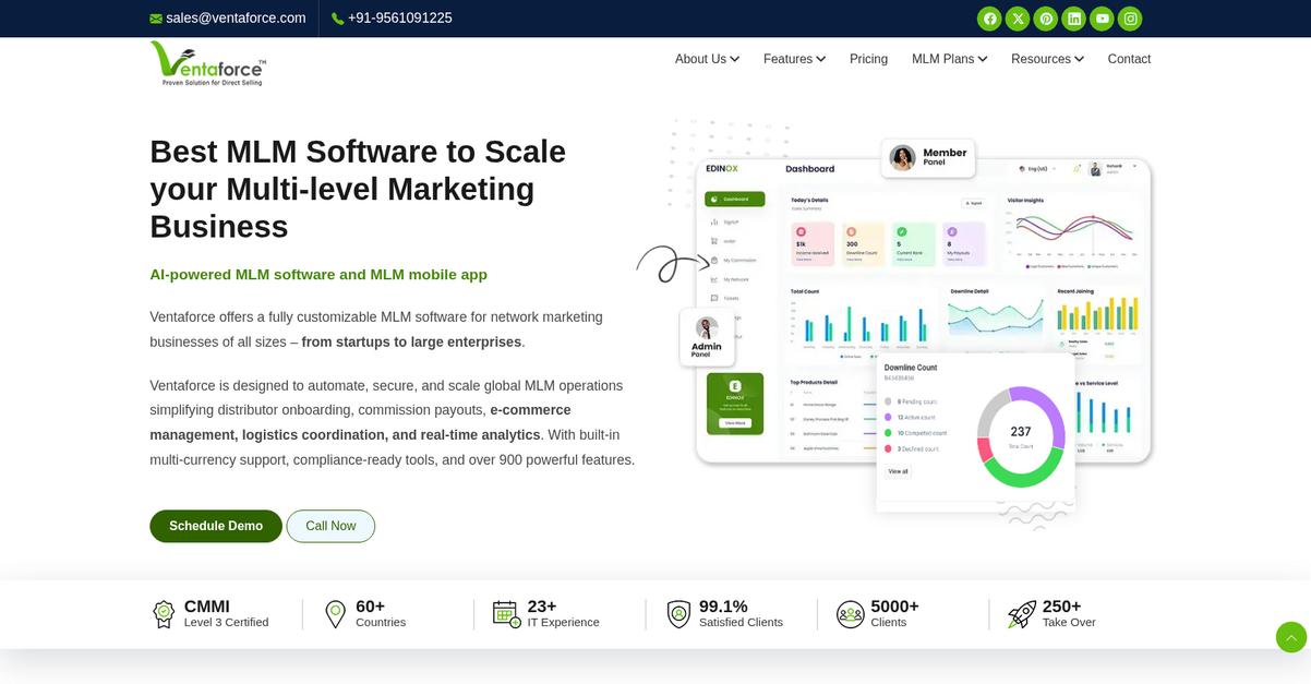 Venta Force Homepage