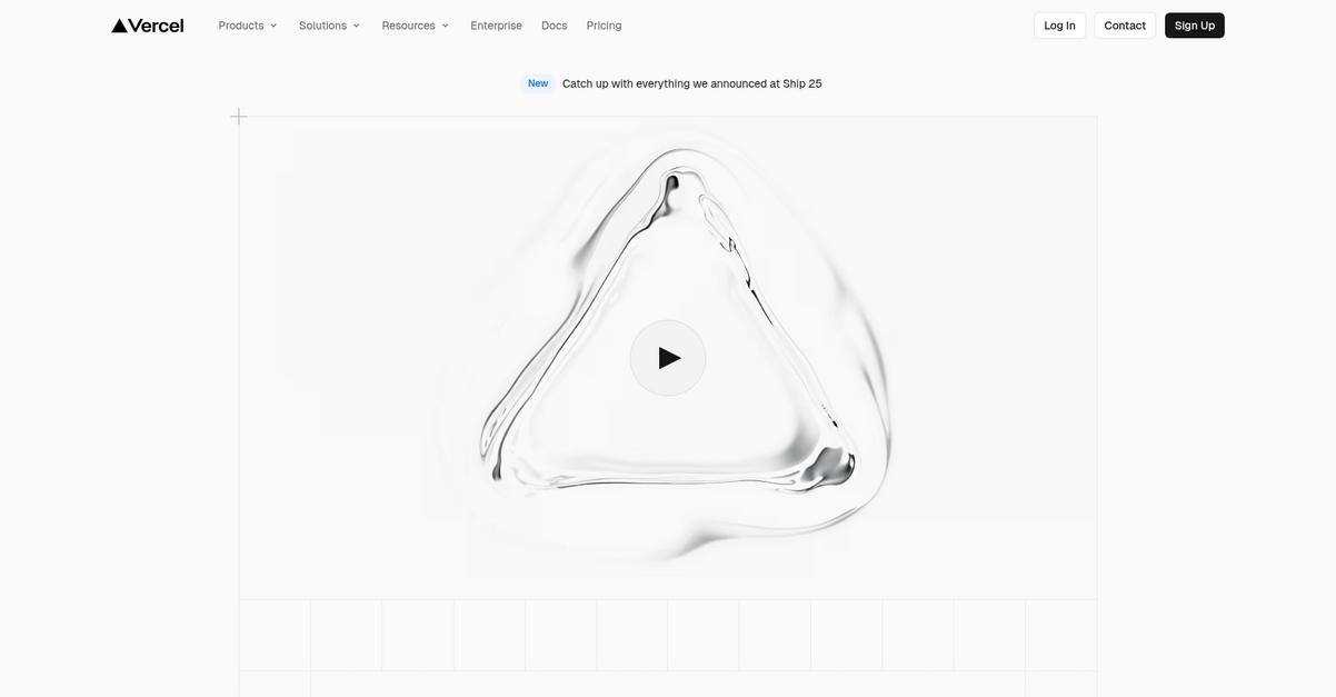 Vercel Homepage