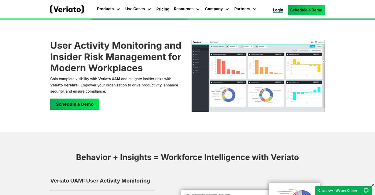 Veriato Homepage