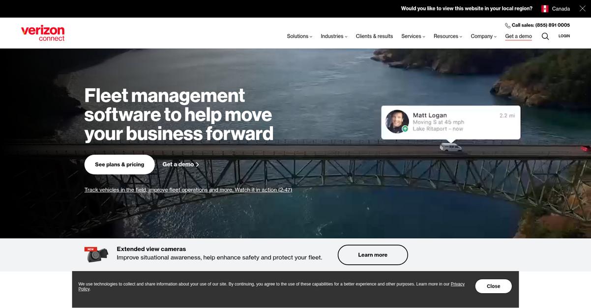 Verizon Connect Homepage