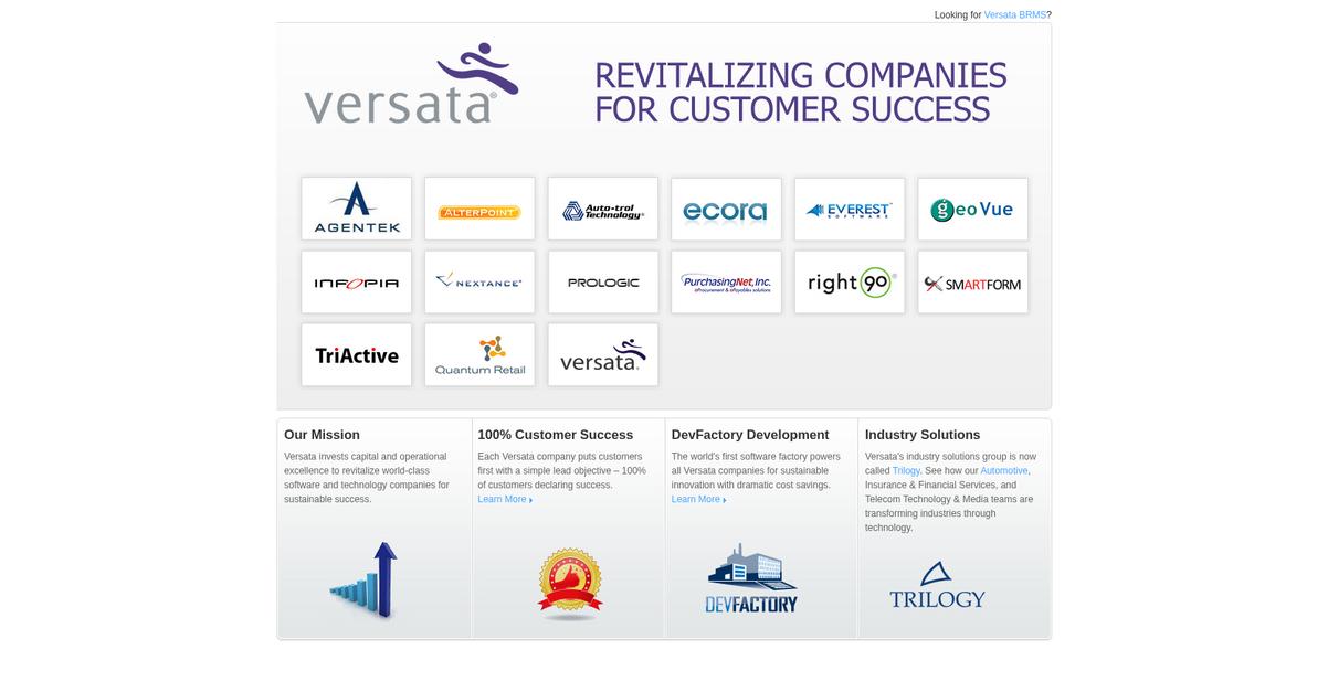 Versata Homepage