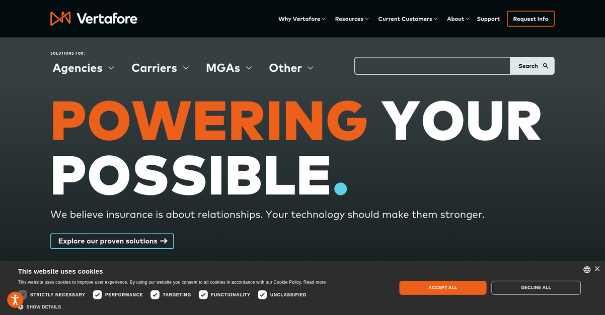 Vertafore Homepage