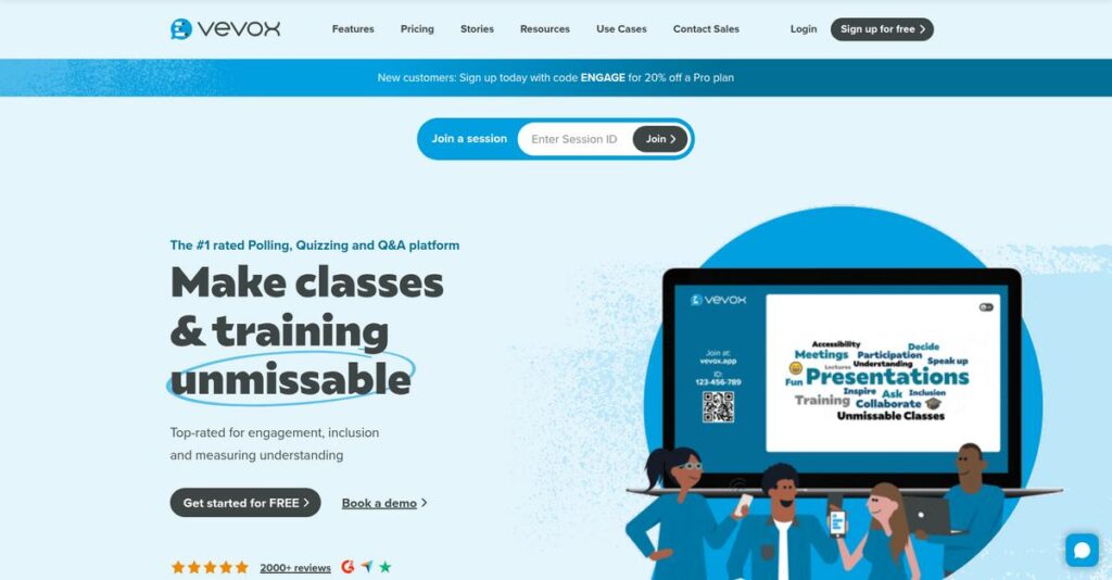 Vevox Homepage