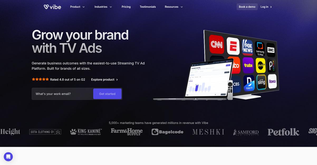 Vibe Homepage