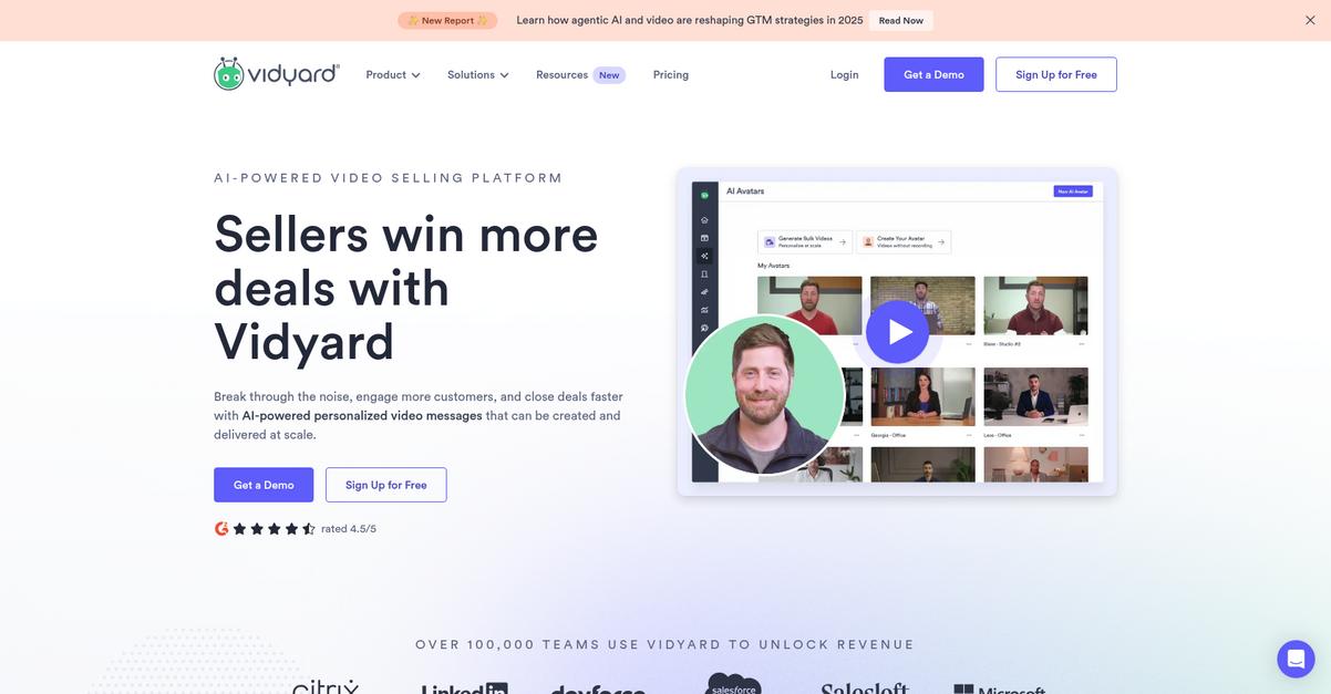 Vidyard Homepage