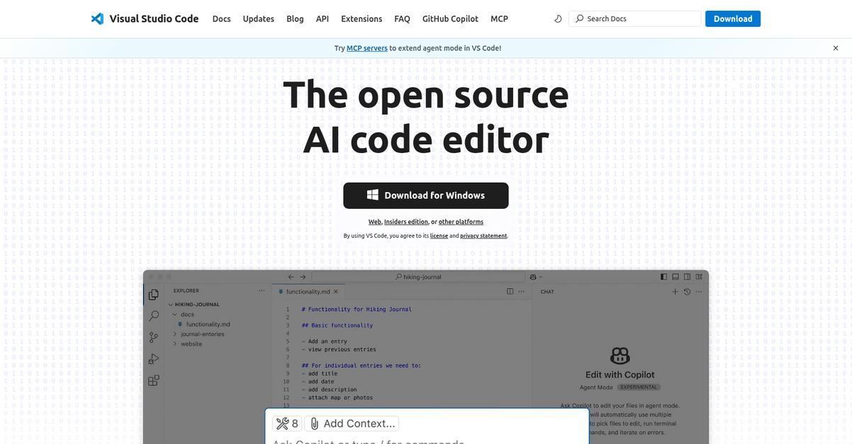 Visual Studio Code Homepage