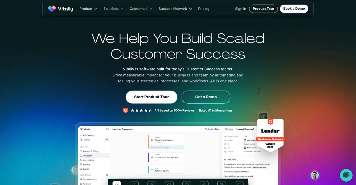 Vitally Homepage