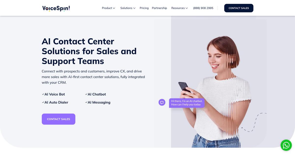 Voice Spin Homepage