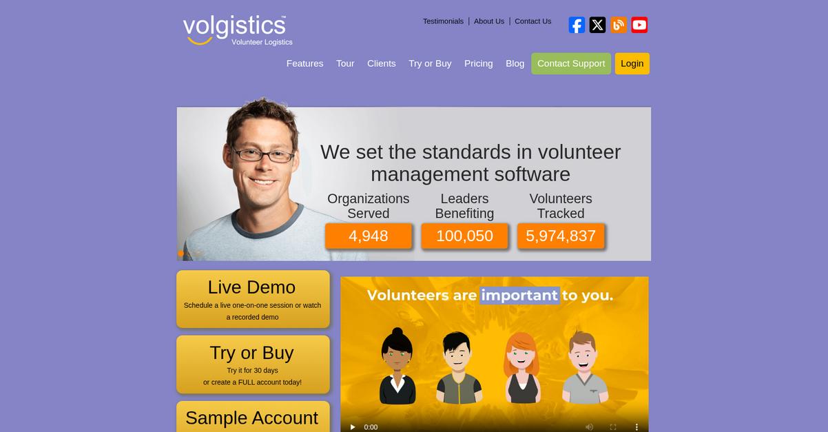 Volgistics Homepage