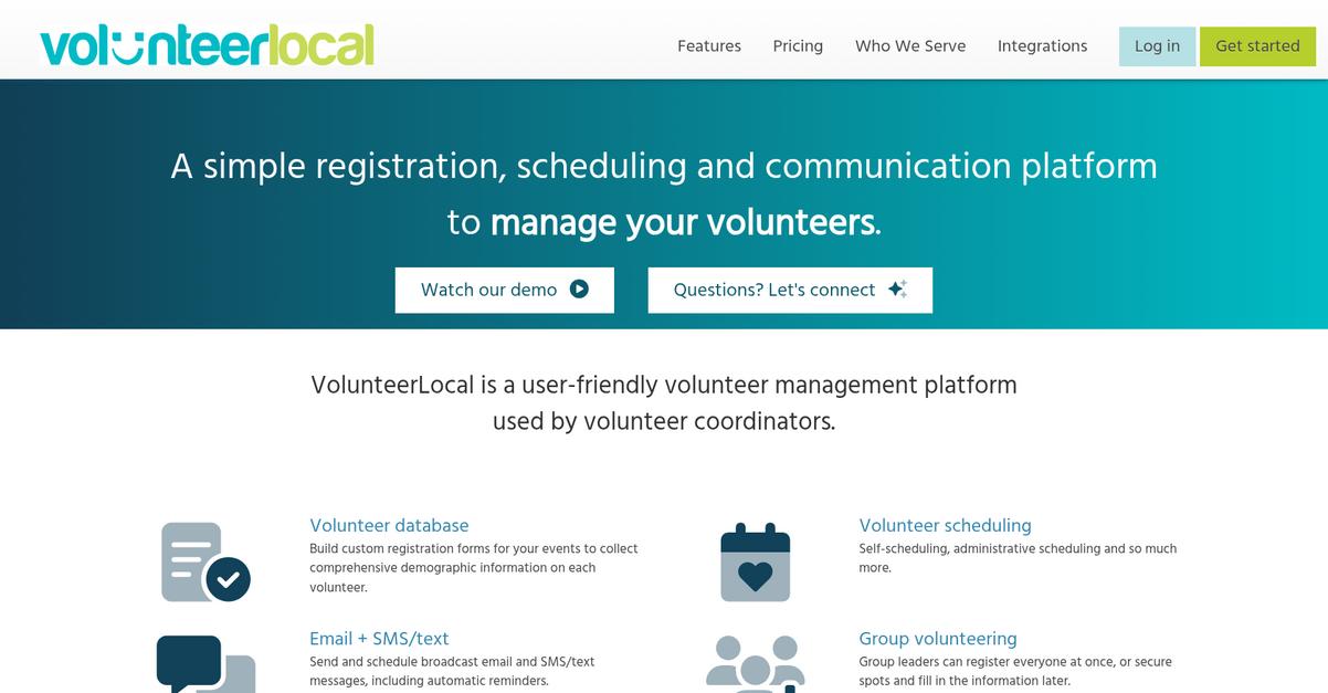 Volunteer Local Homepage