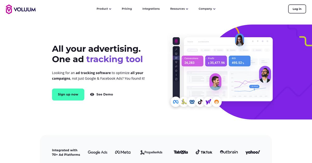 Voluum Homepage
